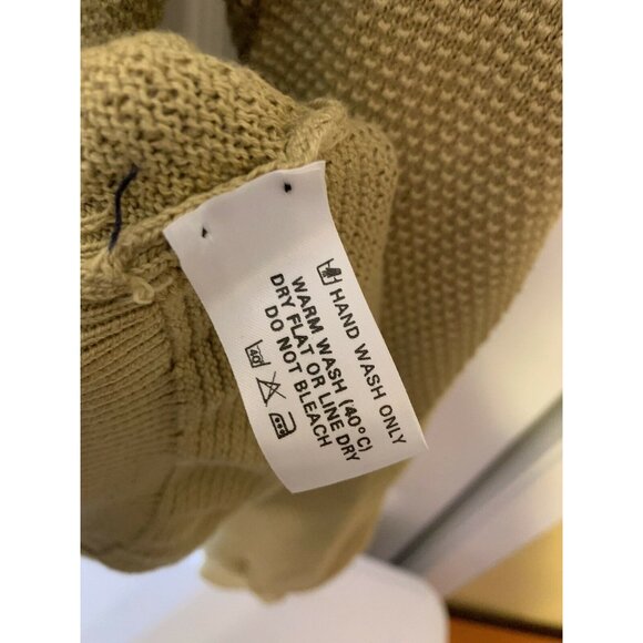 Peter Scott Men’s Sz XL Gold Pure Cotton Sweater Made In Scotland - Picture 9 of 9